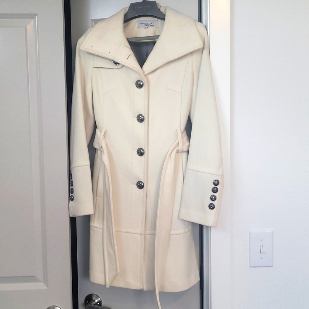 Cream Pea Coat